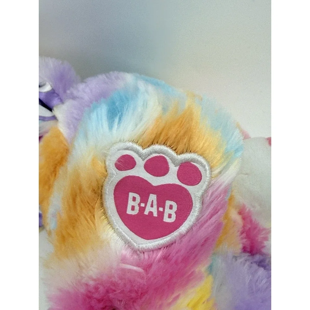 BUILD A BEAR PASTEL RAINBOW STRIPES BUNNY RABBIT 17